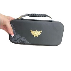 Legend Of Zelda Gold And Black Nintendo Switch Lite Carrying Case Holds 8 4E